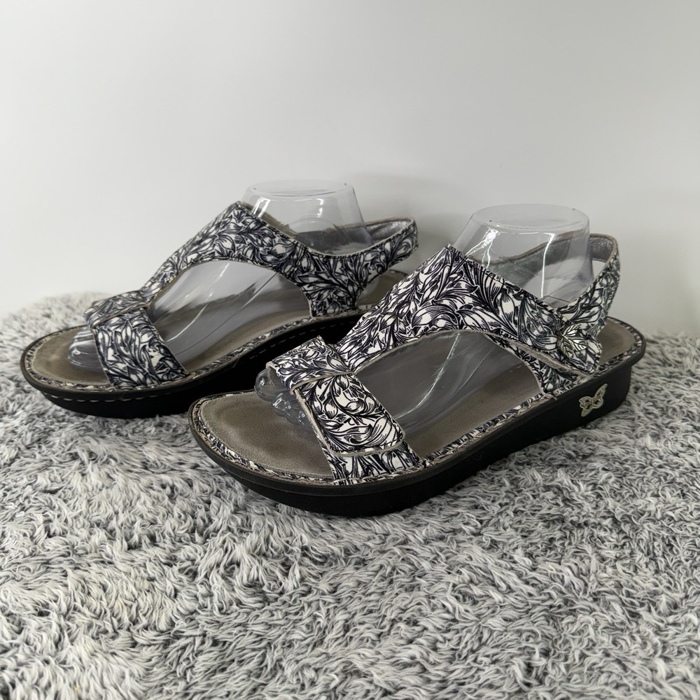 Alegria Ken Open Toe Sandals Leather Strappy Women's Size 41 EU (US 10.5-11)